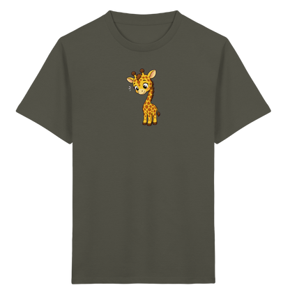 Niedliche Giraffe: Fröhliches Kinder-T-Shirt - Kinder Bio T-Shirt