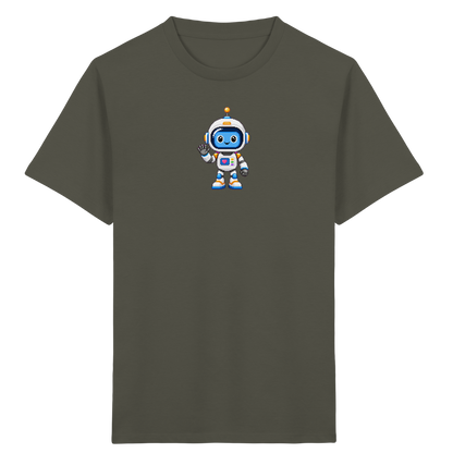 Roboter-Astronaut: Pixel-Herz-Weltraum-Shirt - Kinder T-Shirt