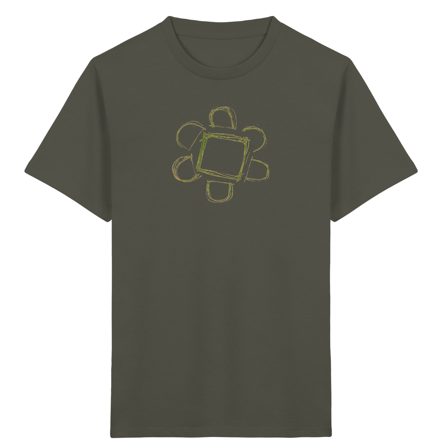 Waldgrüne Eckenblume Kinder T-Shirt - Kinder Bio T-Shirt