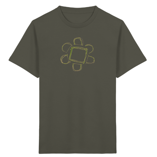 Waldgrüne Eckenblume Kinder T-Shirt - Kinder Bio T-Shirt