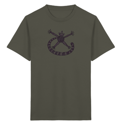 Lemur von oben gezeichnet - Kinder Bio T-Shirt