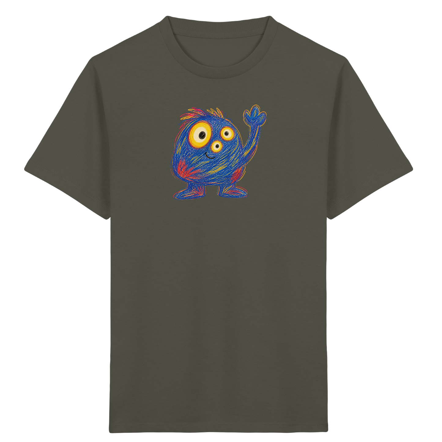 Dreiäuglein winkt fröhlich - Kinder Bio T-Shirt
