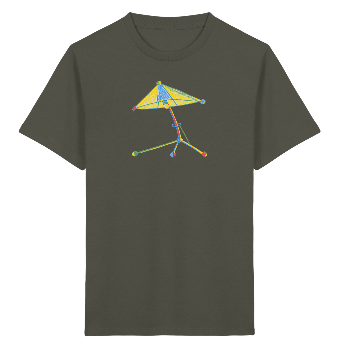 Bunte Farbpunkt Lampe - Kinder Bio T-Shirt