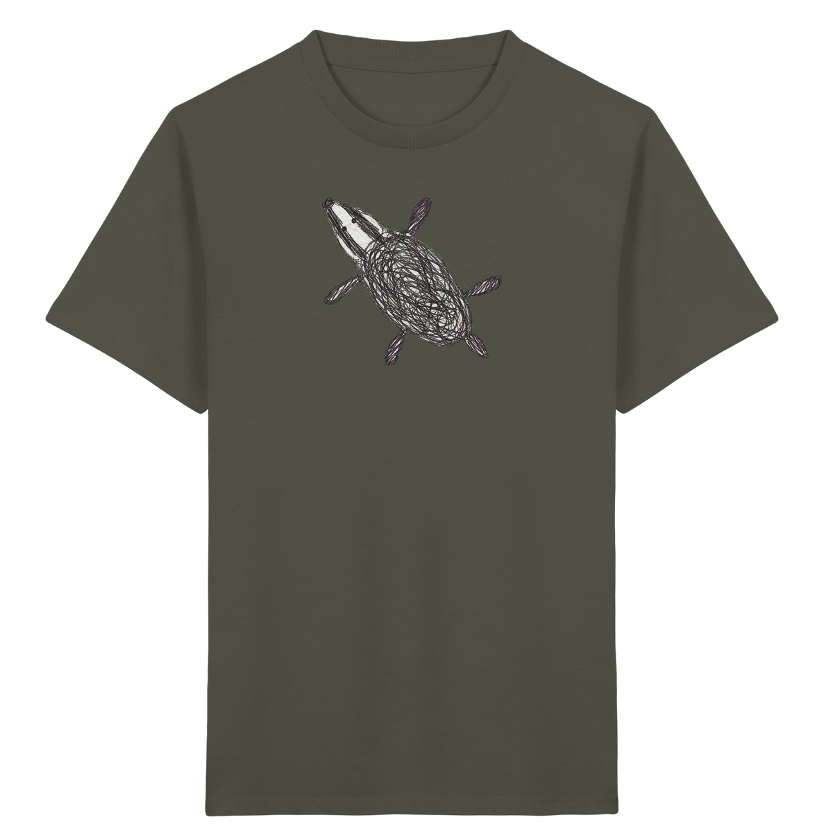 Dachs von oben - Kinder Bio T-Shirt