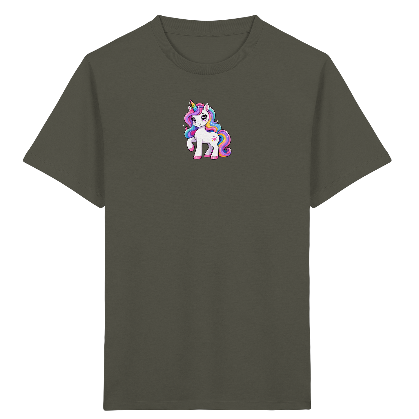 Magisches Einhorn T-Shirt mit Sternen - Kinder Bio T-Shirt