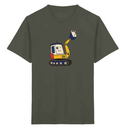 Fröhliches Bagger T-Shirt für Kinder - Kinder Bio T-Shirt
