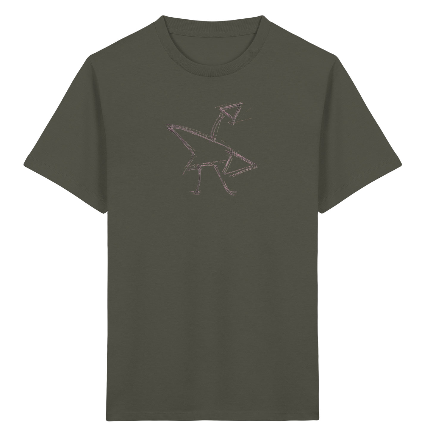 Graphitgrauer Strichvogel Kinder T-Shirt - Kinder Bio T-Shirt