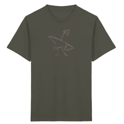 Graphitgrauer Strichvogel Kinder T-Shirt - Kinder Bio T-Shirt