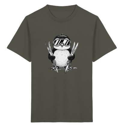 Pinguin auf Skiern: Vintage Kinder T-Shirt - Kinder Bio T-Shirt