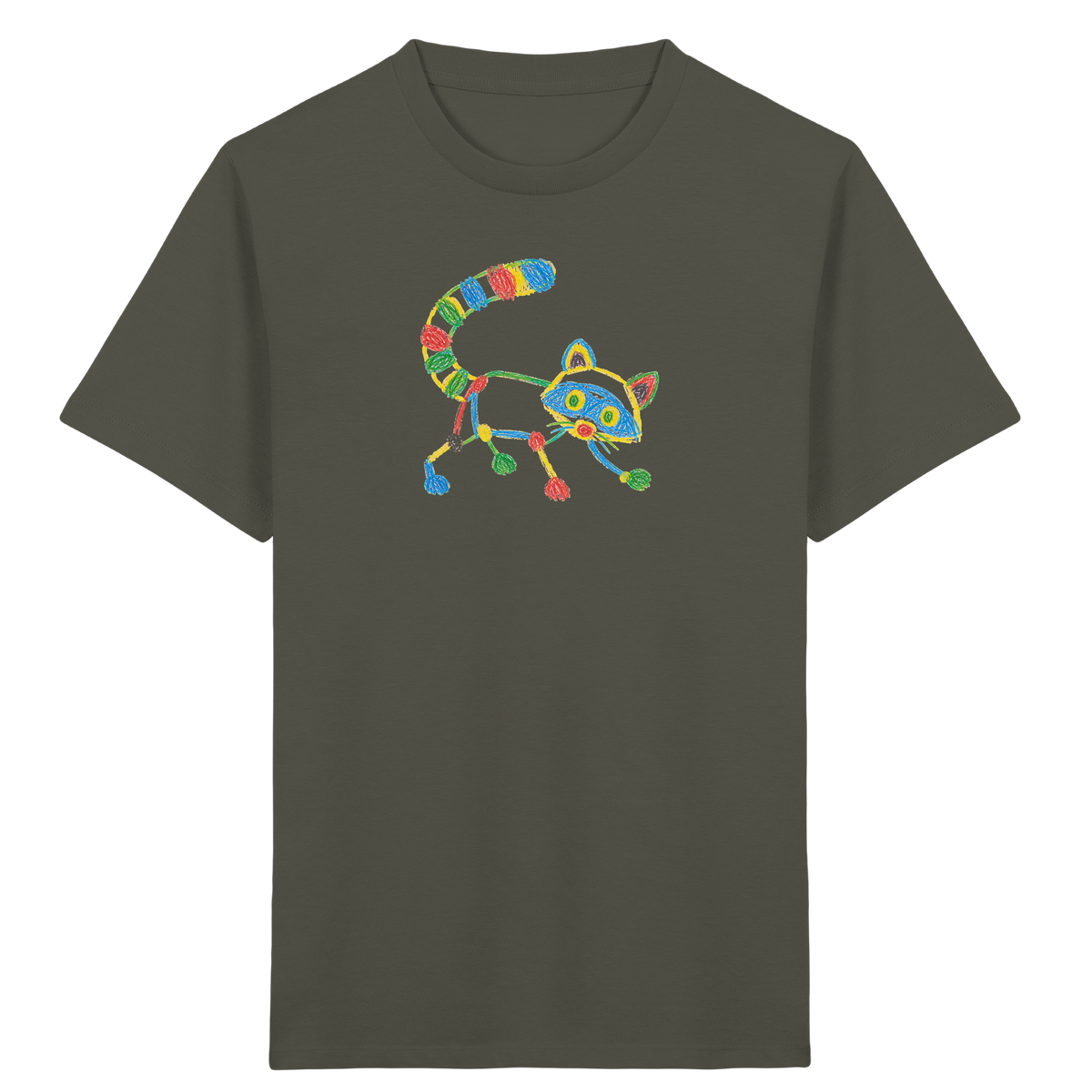 Farbpunkt Waschbär Kinder T-Shirt - Kinder Bio T-Shirt
