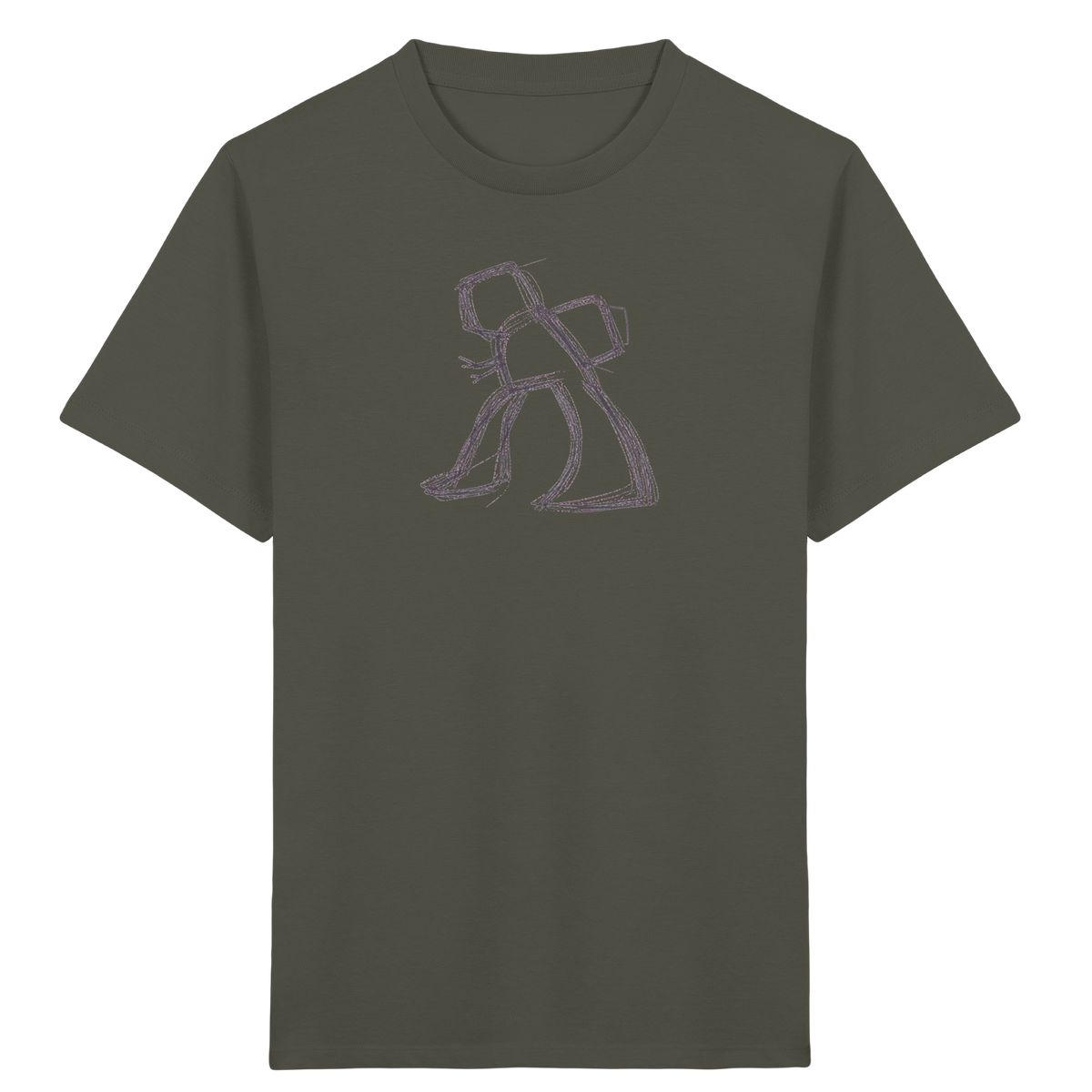 Wackel-T-Rex mit Ranzen - Kinder Bio T-Shirt