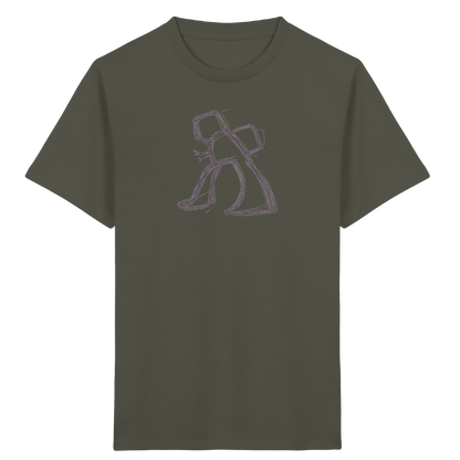 Wackel-T-Rex mit Ranzen - Kinder Bio T-Shirt