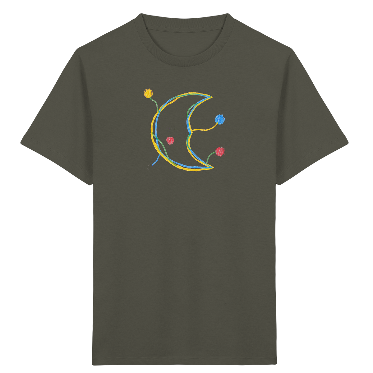 Farbpunkt Mond für Kinder - Kinder Bio T-Shirt