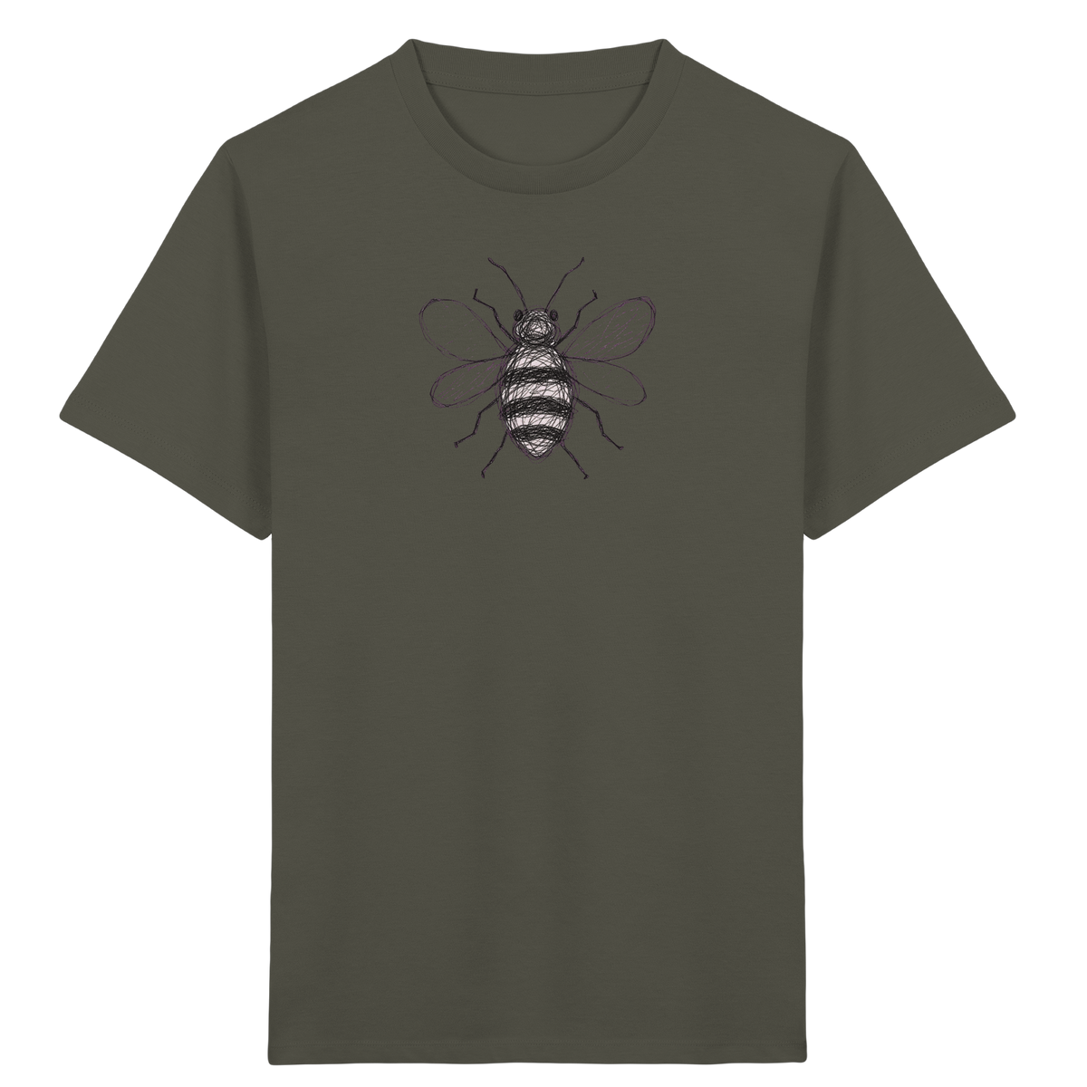 Biene von oben Kinderzeichnung - Kinder Bio T-Shirt