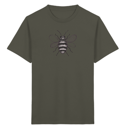 Biene von oben Kinderzeichnung - Kinder Bio T-Shirt