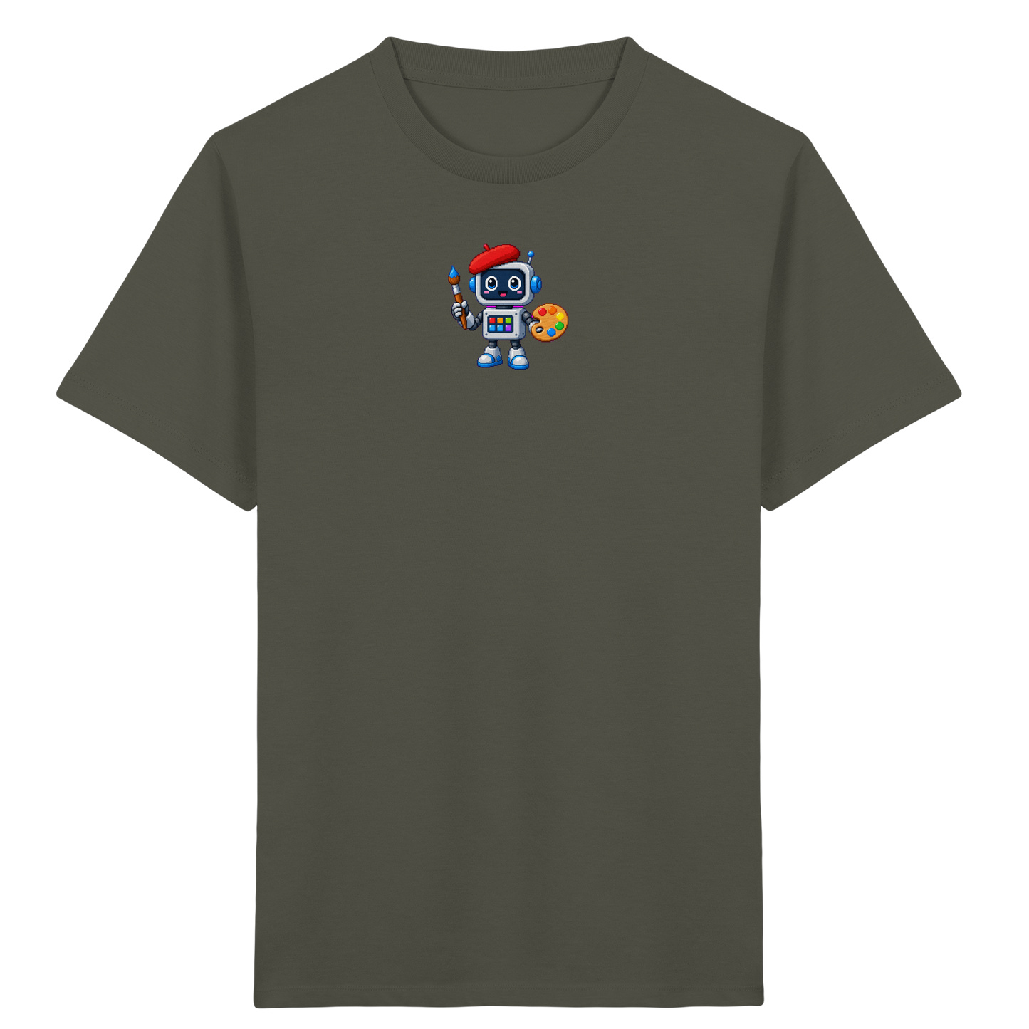 Pixel Roboter Künstler T-Shirt für Kinder - Kinder T-Shirt