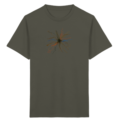 Dynamisches Kunst T-Shirt mit Strahlen - Kinder Bio T-Shirt