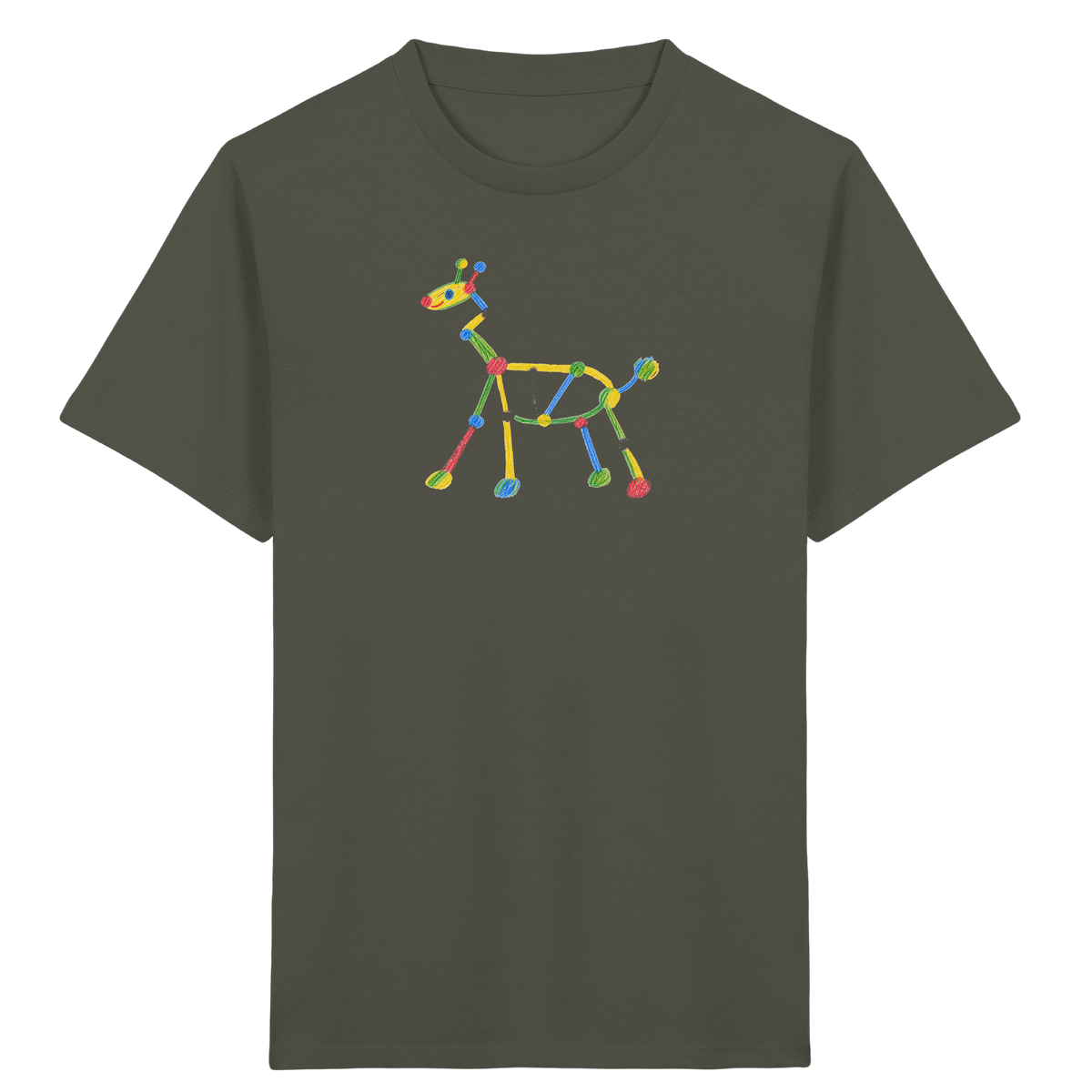 Farbpunkt Giraffe Kinder T-Shirt - Kinder Bio T-Shirt