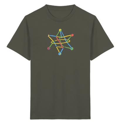 Buntes Sternobjekt Kinderzeichnung - Kinder Bio T-Shirt