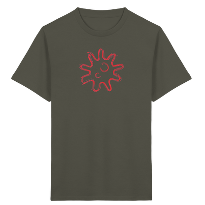 Rote Krakelsonne Kinder T-Shirt - Kinder Bio T-Shirt