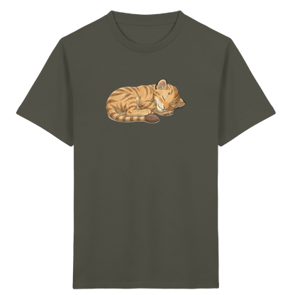 Schlafende Katze Kinder T-Shirt - Kinder Bio T-Shirt