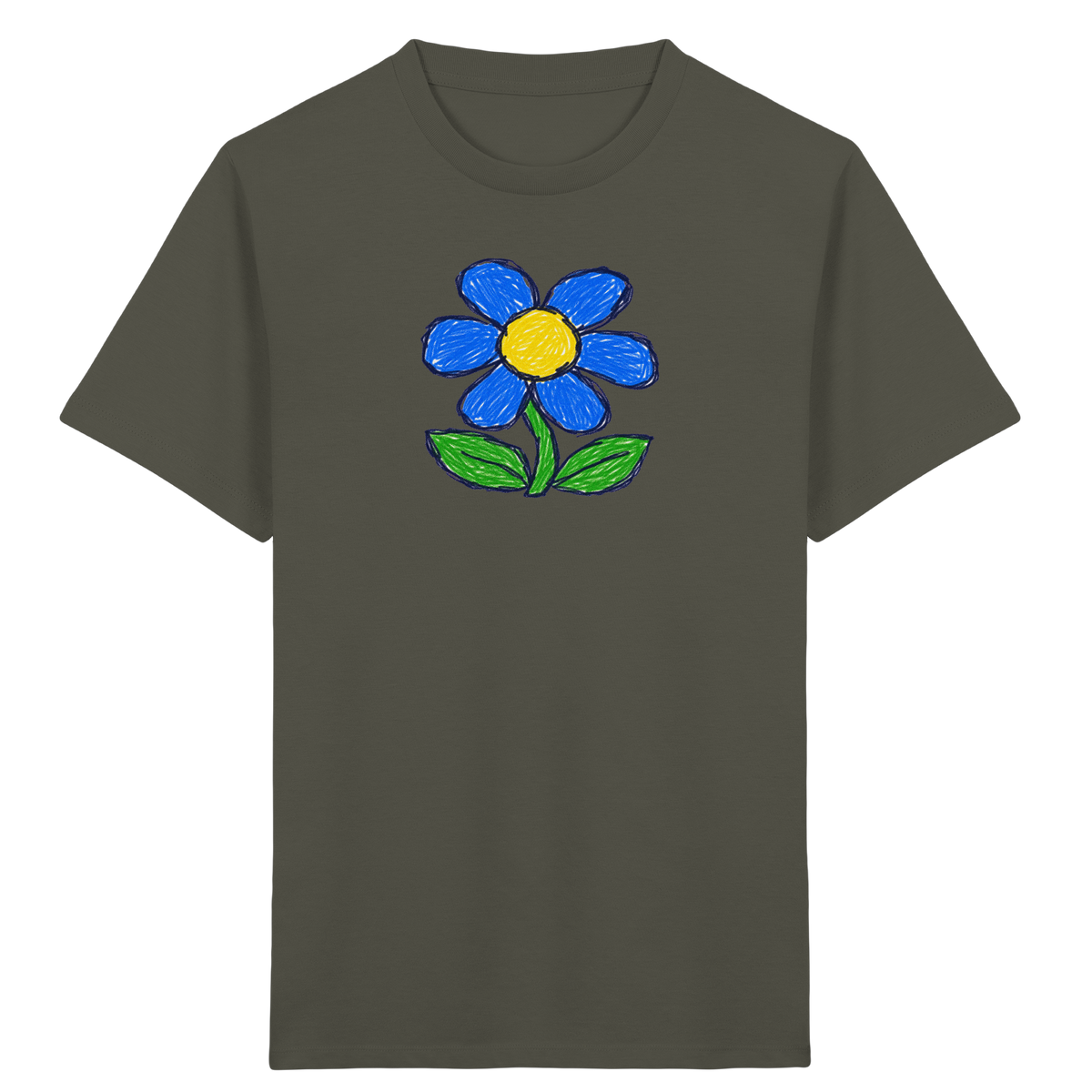 Kritzel Gänseblümchen für Kinder - Kinder Bio T-Shirt