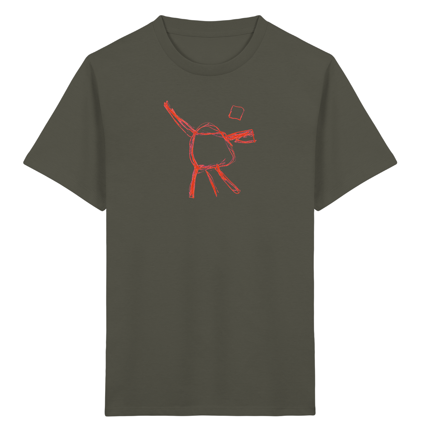 Orange Wackelfigur für Kinder - Kinder Bio T-Shirt