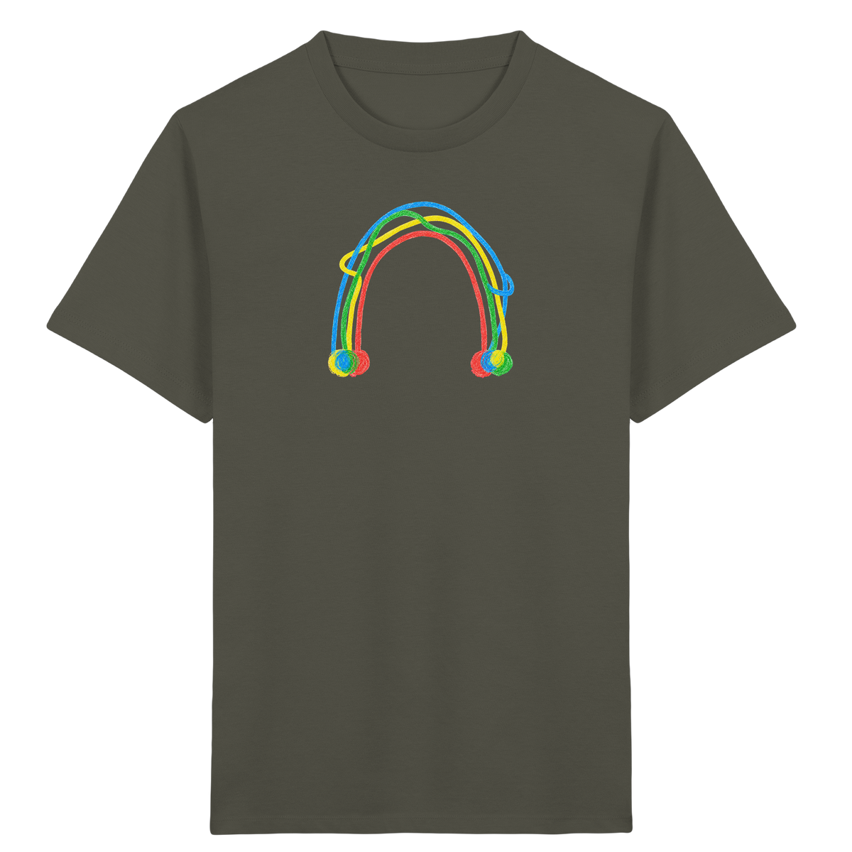 Farbpunkt Regenbogen Kinder Shirt - Kinder Bio T-Shirt