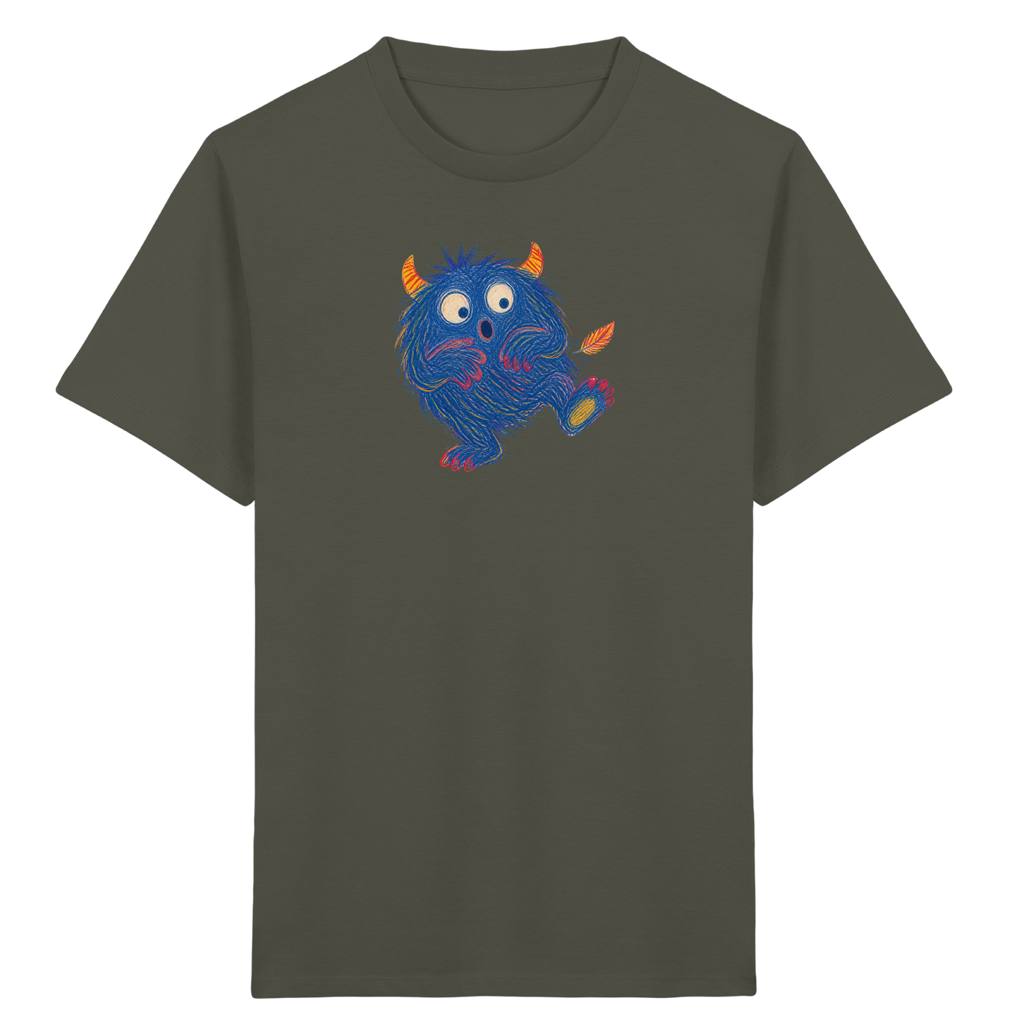 Kitzelzottel lacht im Federkitzel - Kinder Bio T-Shirt