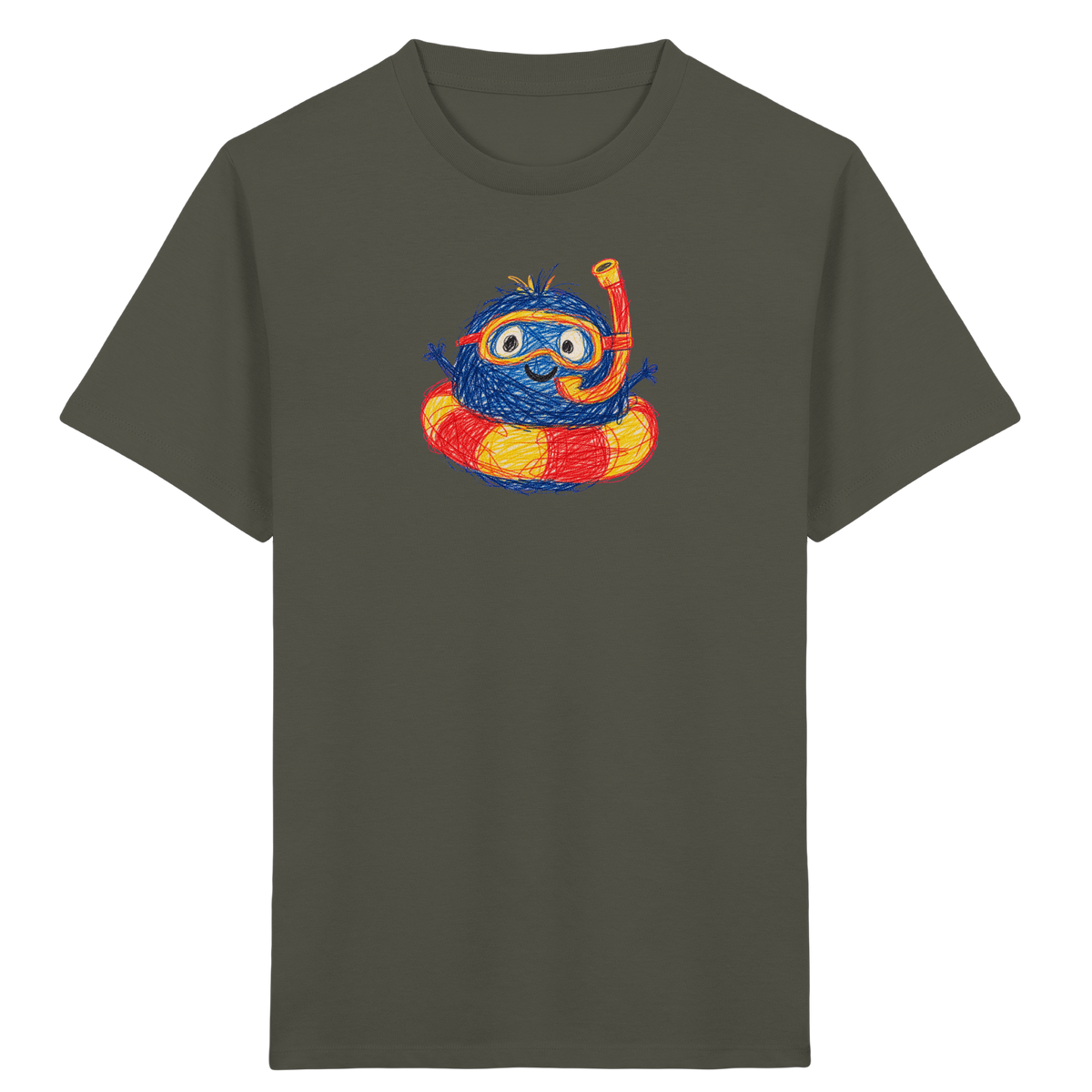 Schnorchelmumpf im Schwimmring - Kinder Bio T-Shirt