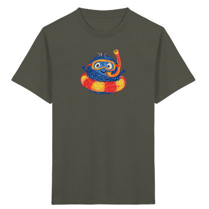 Schnorchelmumpf im Schwimmring - Kinder Bio T-Shirt
