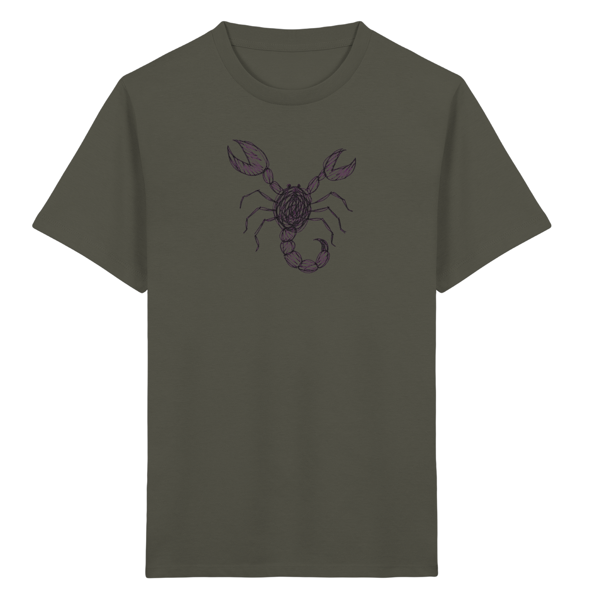 Skorpion von oben gezeichnet - Kinder Bio T-Shirt