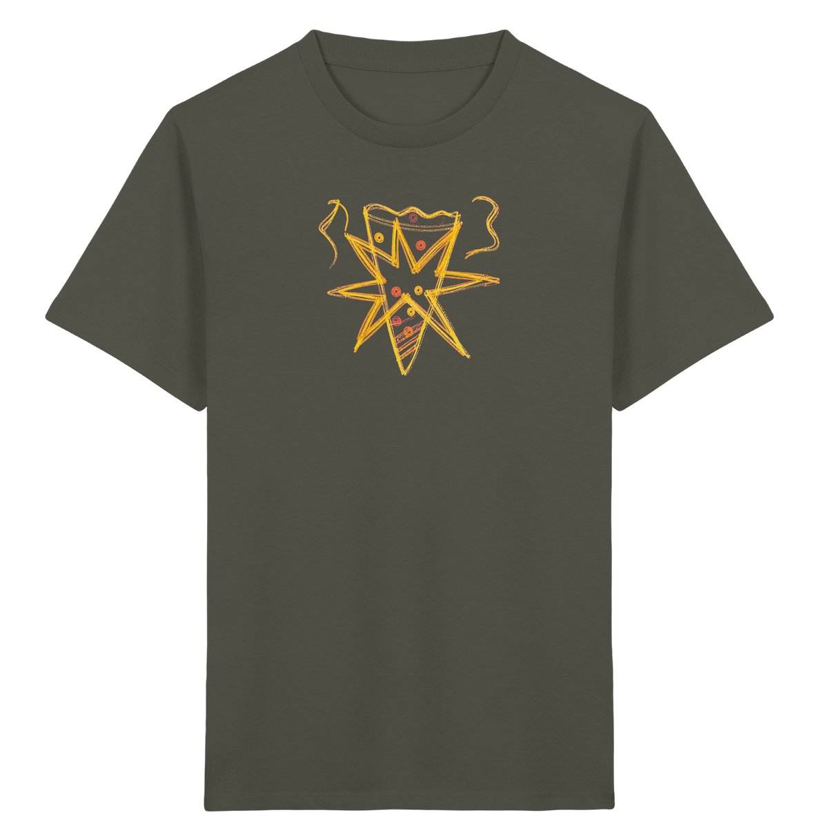 Currygelbe Sternenschultüte für Kinder - Kinder Bio T-Shirt