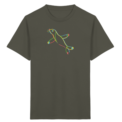 Bunte Farbpunkt Robbe Kinder - Kinder Bio T-Shirt