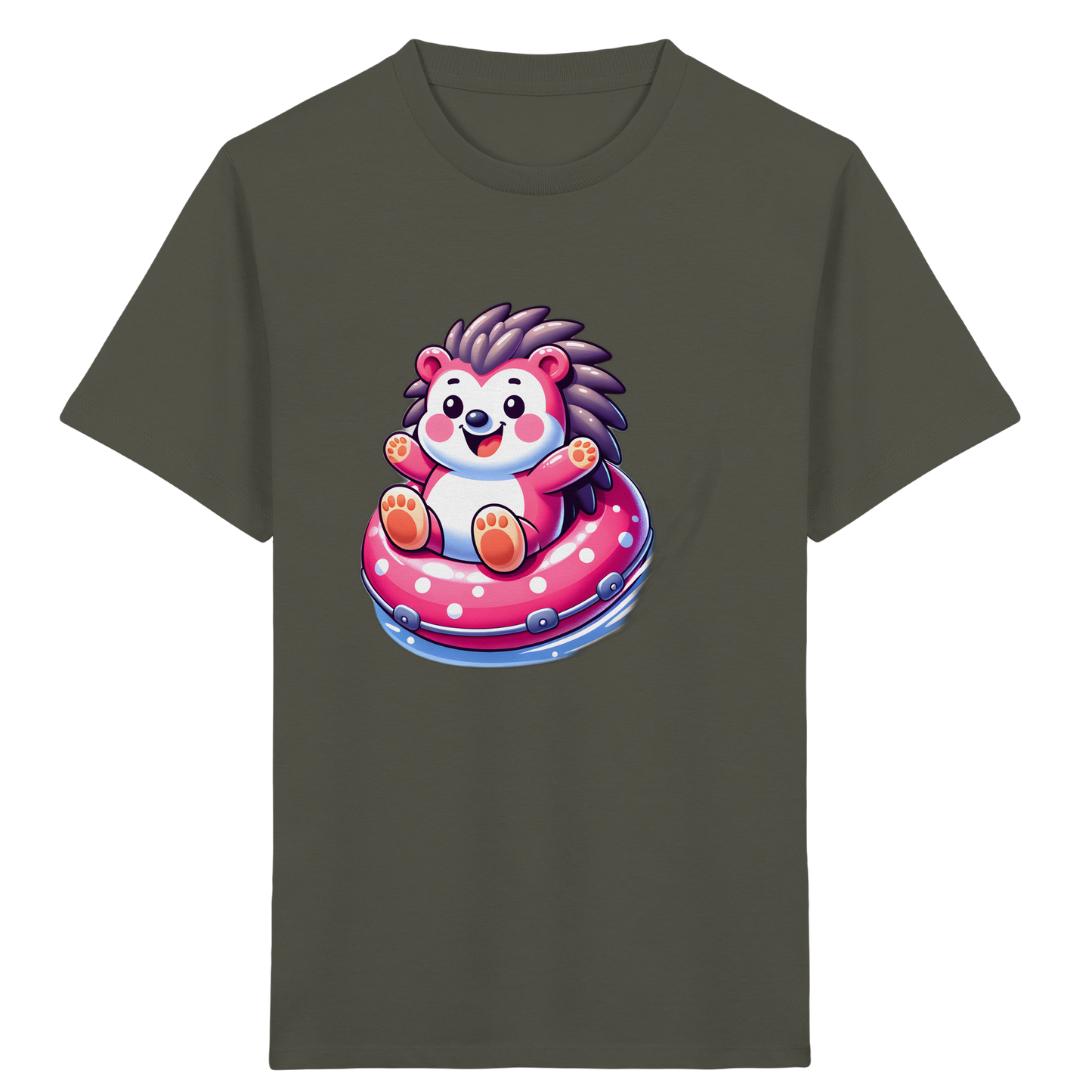 Igel im Schwimmring: Sommer-T-Shirt - Kinder Bio T-Shirt
