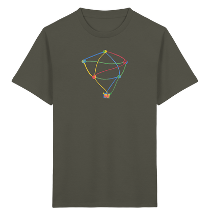 Farbpunkt Heißluftballon Kinder Shirt - Kinder Bio T-Shirt