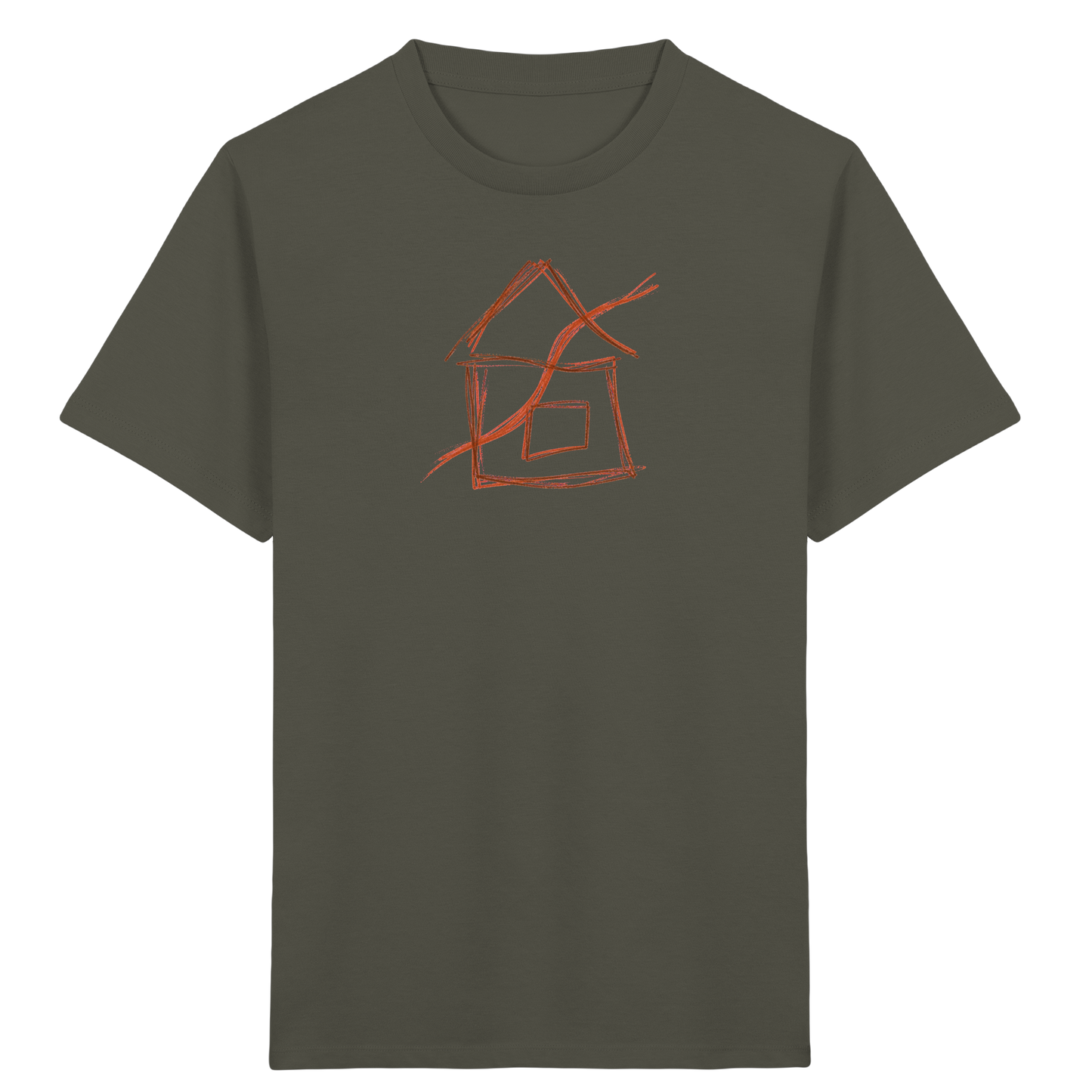 Braunes Eckenhaus Kinder T-Shirt - Kinder Bio T-Shirt