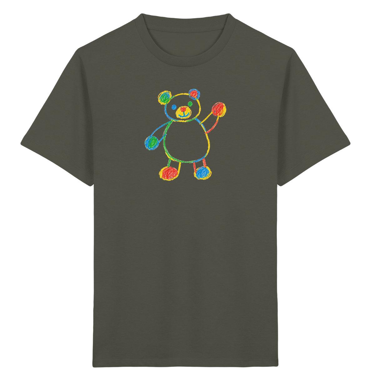 Farbpunkt-Bär für Kinder - Kinder Bio T-Shirt