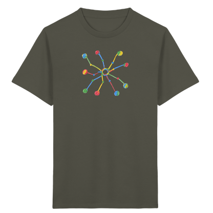 Bunte Farbpunkt Spinne - Kinder Bio T-Shirt