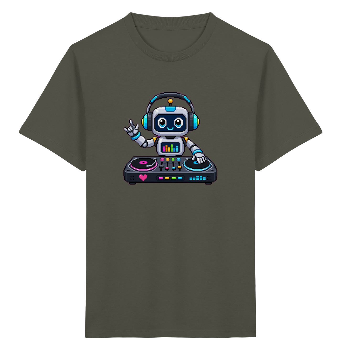 Pixel Roboter DJ: Buntes Kinder T-Shirt - Kinder T-Shirt