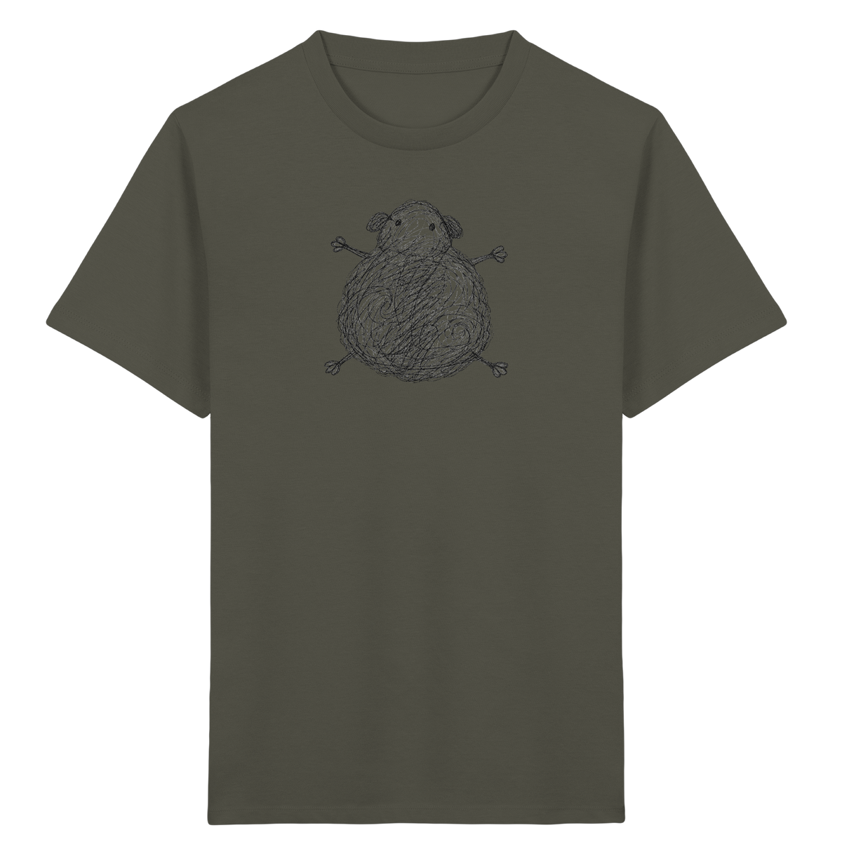Meerschweinchen von oben - Kinder Bio T-Shirt