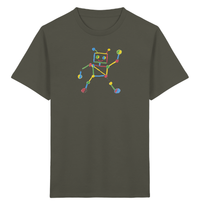 Farbpunkt Roboter Kinder Shirt - Kinder Bio T-Shirt