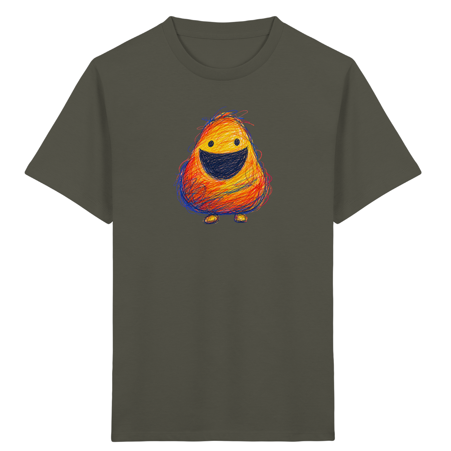 Zahnloses Grinsen Monster Shirt - Kinder Bio T-Shirt