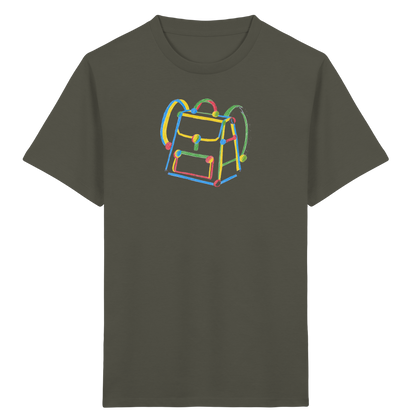 Bunter Kritzel Rucksack - Kinder Bio T-Shirt