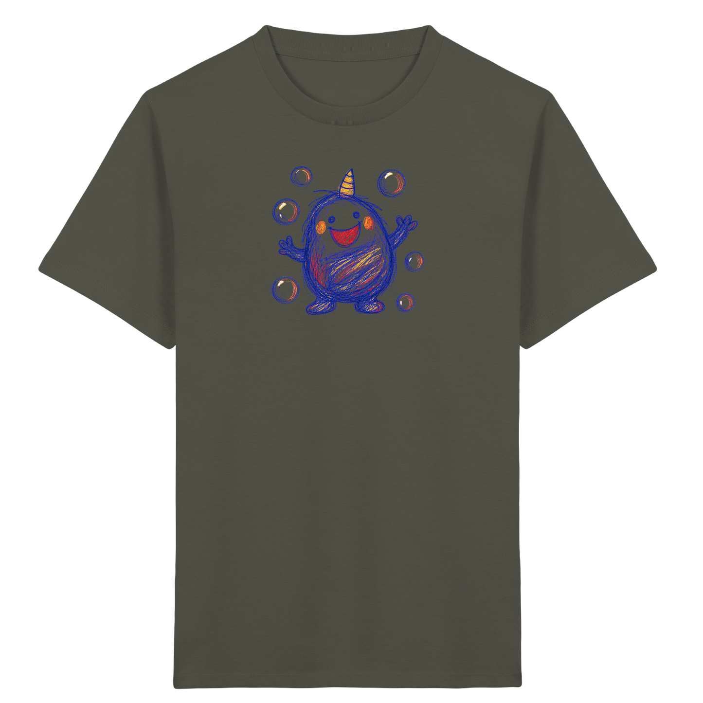 Seifenblasenmumpf mit Horn - Kinder Bio T-Shirt