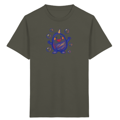 Seifenblasenmumpf mit Horn - Kinder Bio T-Shirt