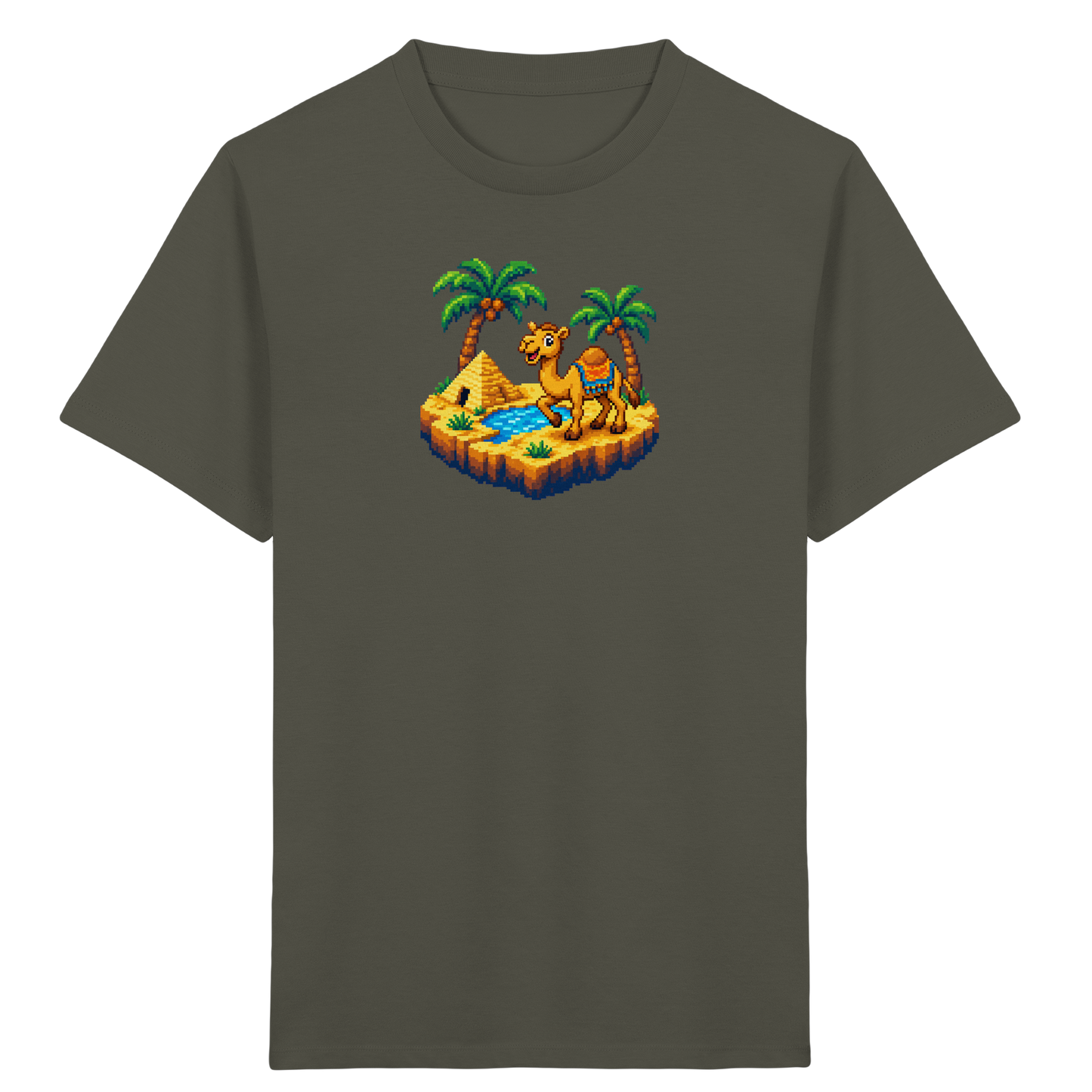 Verspieltes Pixel-Art Kamel Kinder T-Shirt - Kinder Bio T-Shirt
