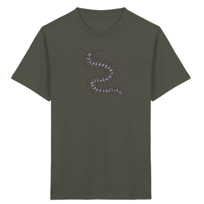 Tausendfüßer von oben - Kinder Bio T-Shirt