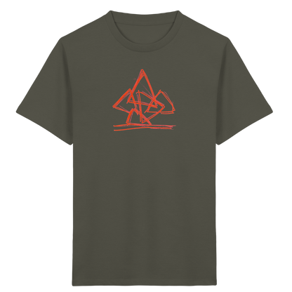 Rostoranger krummer Dreieckshaufen - Kinder Bio T-Shirt