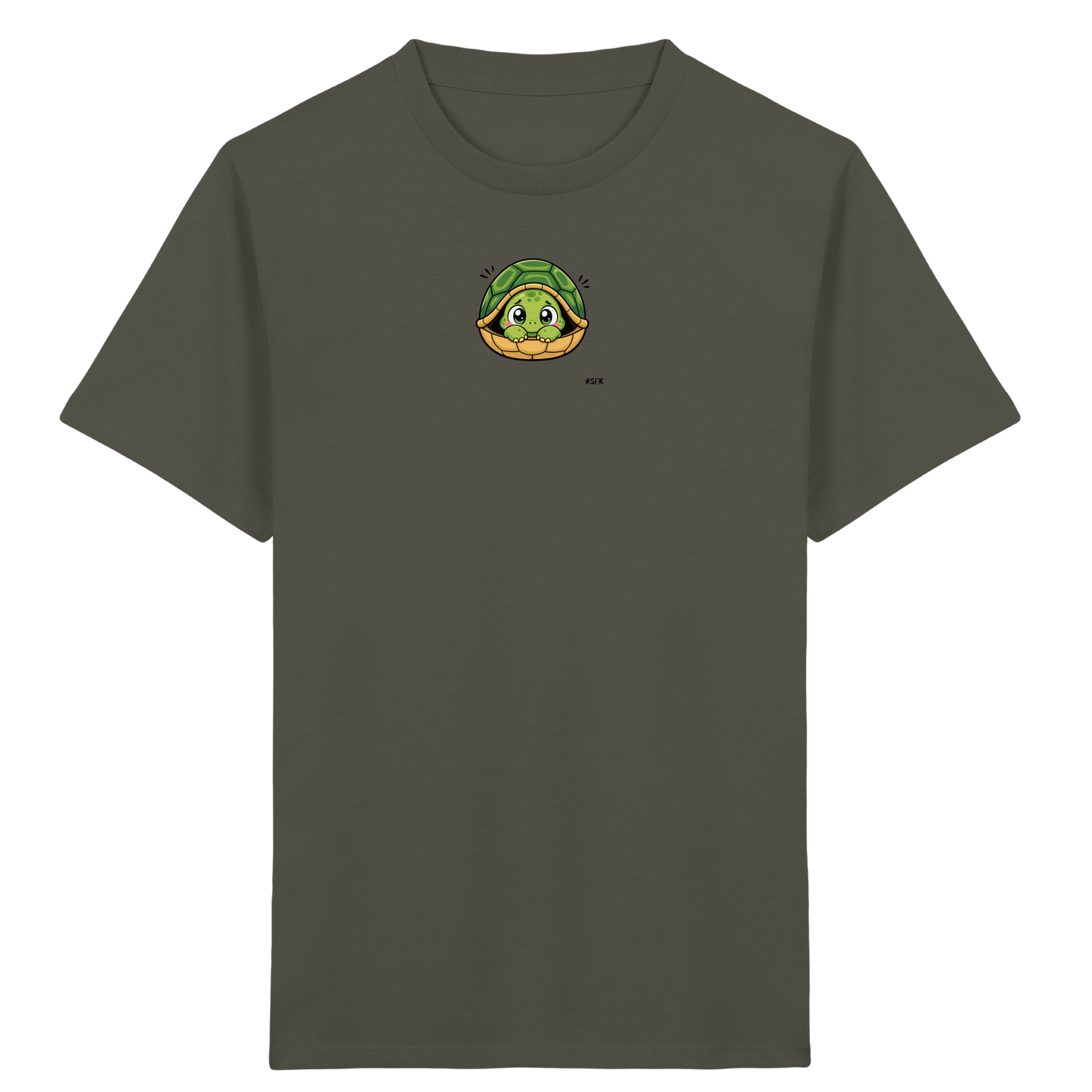 Schüchterne Schildkröte: Kuscheliges T-Shirt für Kinder - Kinder Bio T-Shirt